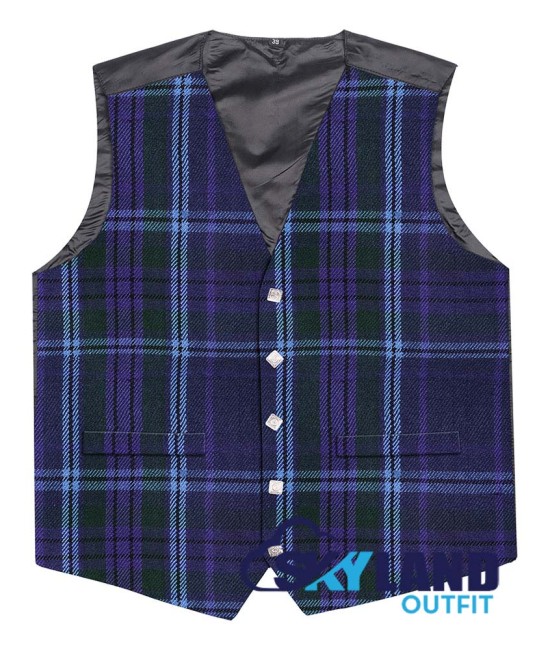Scottish Spirt of Scotland Vest / Irish Formal Tartan Waistcoats - 4 Plaids