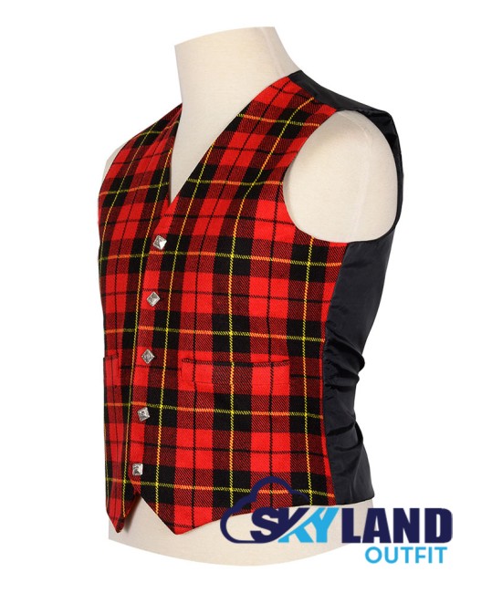 Scottish Wallace Vest / Irish Formal Tartan Waistcoats - 4 Plaids