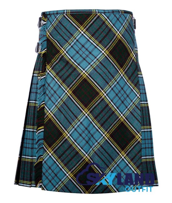 Anderson Tartan Kilt – 8 Yard Traditional Scottish Kilt with Bias Apron