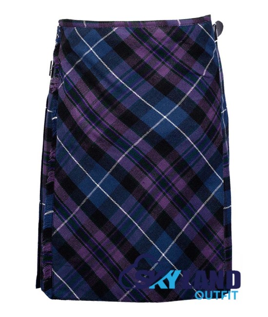 Pride of Scotland Tartan Kilt – 8 Yard Traditional Scottish Kilt with Bias Apron