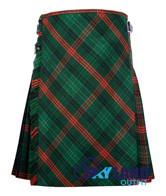 Ross Hunting Tartan Kilt – 8 Yard Traditional Scottish Kilt with Bias Apron