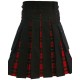 Hybrid Utility Kilts - Black Cotton & Wallace Tartan Scottish Kilt