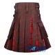 Hybrid Utility Kilts - Brown Cotton & Royal Stewart Tartan Kilt