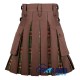 Hybrid Utility Kilts - Brown Cotton & Tara Murphy Tartan Kilt