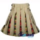 Hybrid Utility Kilts - Khaki Cotton & Buchanan Tartan Kilt