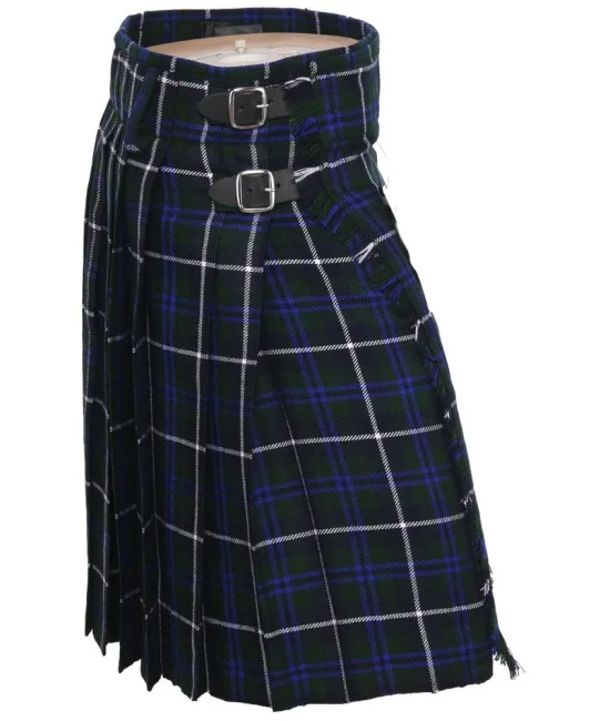 Douglas Blue Tartan 5 Yard Traditional Scottish Kilt Douglas Blue Tartan 5 Yard Traditional Scottish Kilt