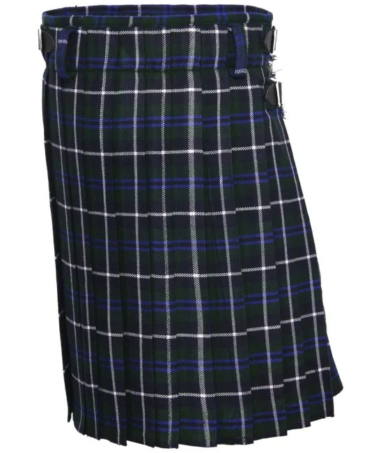 Douglas Blue Tartan 5 Yard Traditional Scottish Kilt Douglas Blue Tartan 5 Yard Traditional Scottish Kilt