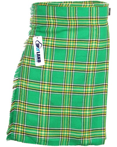 Irish Heritage Tartan 5 Yard Traditional Scottish Kilt