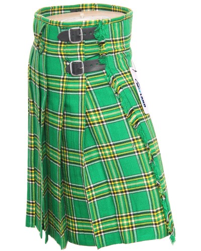 Irish Heritage Tartan 5 Yard Traditional Scottish Kilt