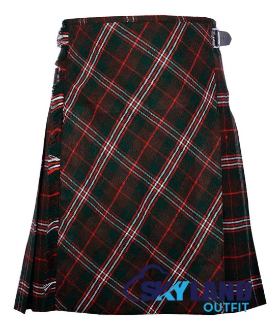 Scott Hunting Tartan Kilt – 8 Yard Traditional Scottish Kilt with Bias Apron