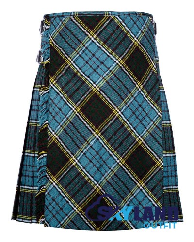 Anderson Tartan Kilt – 8 Yard Traditional Scottish Kilt with Bias Apron