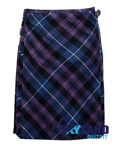 Pride of Scotland Tartan Kilt – 8 Yard Traditional Scottish Kilt with Bias Apron