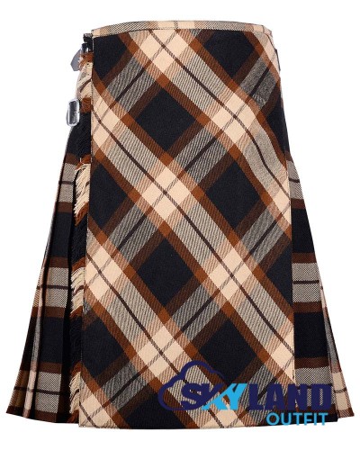 Rose Ancient Tartan Kilt – 8 Yard Traditional Scottish Kilt with Bias Apron