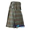 Black Watch Weathered Scottish 8-yard tartan kilt with detachable pockets