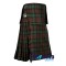 Brown Watch tartan Scottish 8-yard kilt with detachable pockets