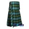 Gunn Ancient tartan Scottish 8-yard kilt with detachable pockets