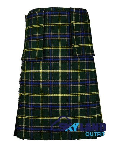 US Army Tartan Kilt | 8-Yard Scottish Kilt with Detachable Pockets