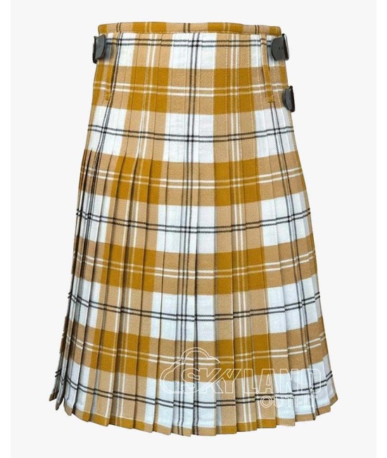 Ailsa Gold Tartan 8-Yard Kilt | Traditional Scottish Kilt for Men Ailsa Gold Tartan 8-Yard Kilt | Traditional Scottish Kilt for Men