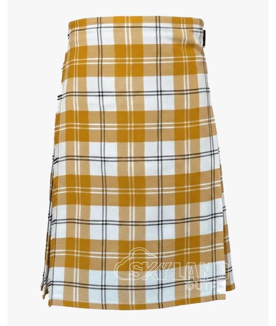 Ailsa Gold Tartan 8-Yard Kilt | Traditional Scottish Kilt for Men Ailsa Gold Tartan 8-Yard Kilt | Traditional Scottish Kilt for Men