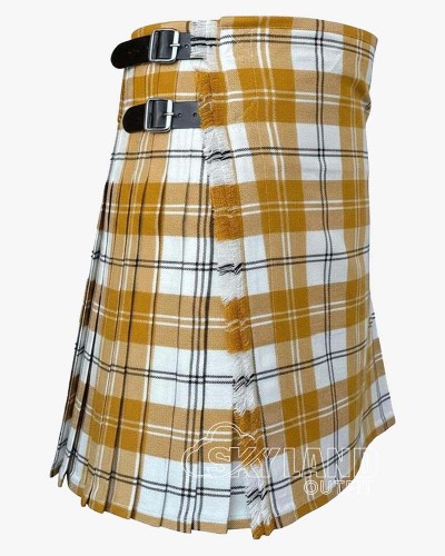 Ailsa Gold Tartan 8-Yard Kilt | Traditional Scottish Kilt for Men Ailsa Gold Tartan 8-Yard Kilt | Traditional Scottish Kilt for Men