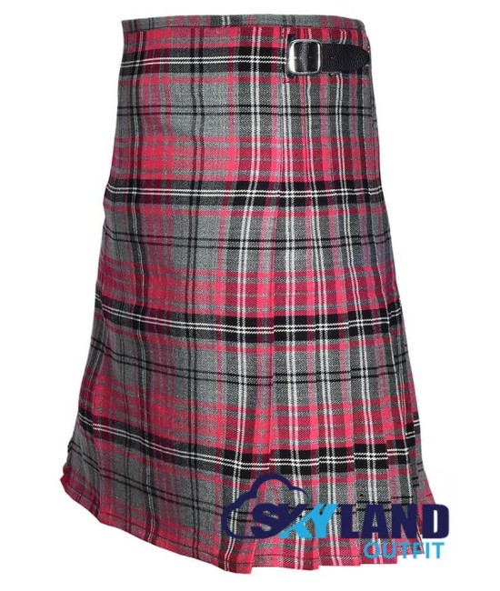 Ailsa Pink Tartan 8-Yard Kilt – Traditional Scottish Kilt for Men