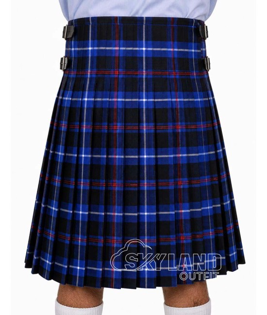 American National Tartan 8 Yard Scottish Kilt – 16oz Acrylic | Custom Size