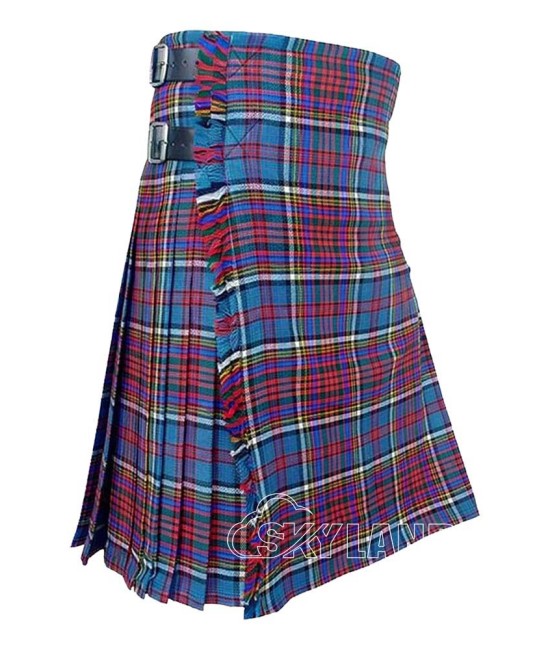 Anderson Modern Tartan 8 Yard Scottish Kilt | Traditional Highlander Kilt