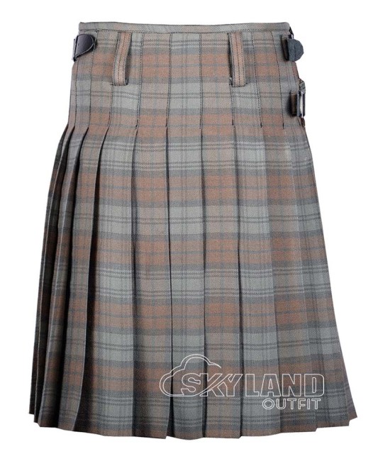 Black Watch Weathered Tartan 8 Yard Kilt Traditional Scottish Kilts