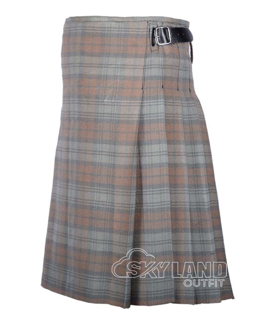 Black Watch Weathered Tartan 8 Yard Kilt Traditional Scottish Kilts