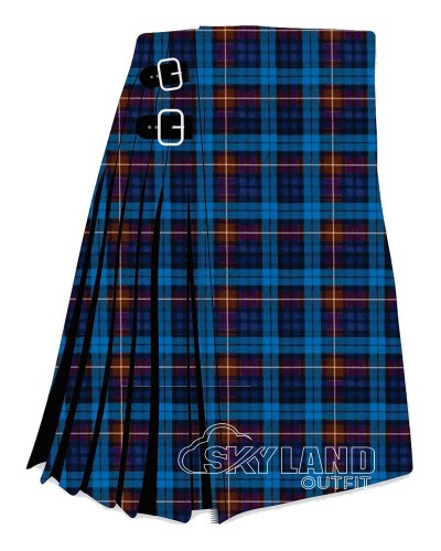 Buchanan Blue Tartan 8 Yard Kilt – Scottish Clan Custom Kilts