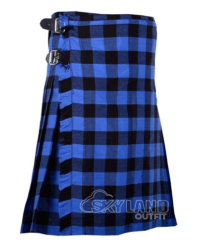 Buffalo Plaid Tartan 8 Yard Kilt – Traditional Highland Kilts