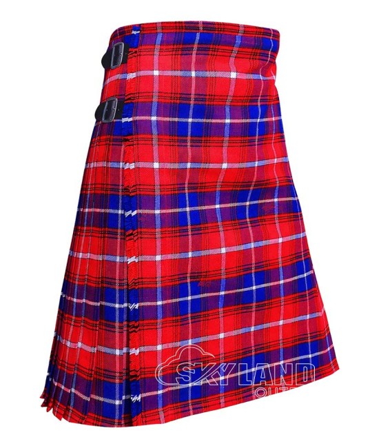 Danish Tartan 8 Yard Kilt – Traditional Scottish Highland Kilts