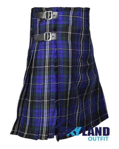 Davis of Wales Tartan 8-Yard Scottish Kilt – Traditional Highlander Kilts