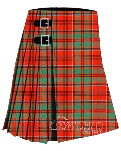 Grant Ancient Tartan 8 Yard Scottish Kilt Traditional Highlander Kilts