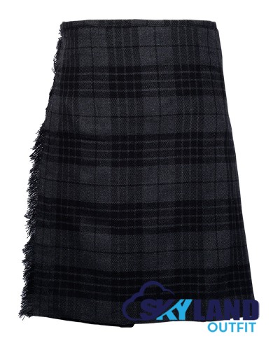 Grey Watch Tartan 8 Yard Scottish Kilt Traditional Highlander Kilts
