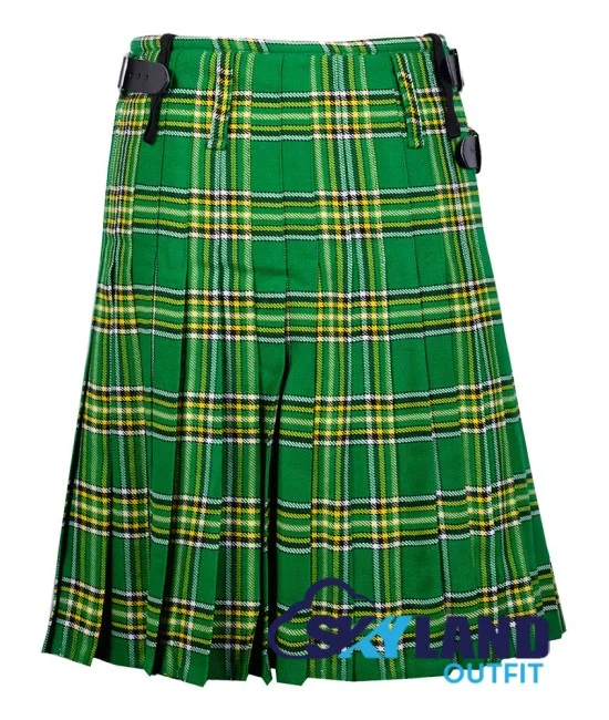 Irish Heritage Tartan Scottish 8 Yard Kilt Traditional Highlander Kilts Irish Heritage Tartan Scottish 8 Yard Kilt Traditional Highlander Kilts