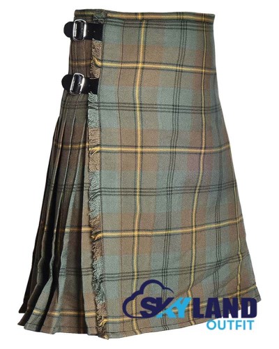 Johnstone Weathered Tartan 8-Yard Kilt - Scottish Highland Kilts
