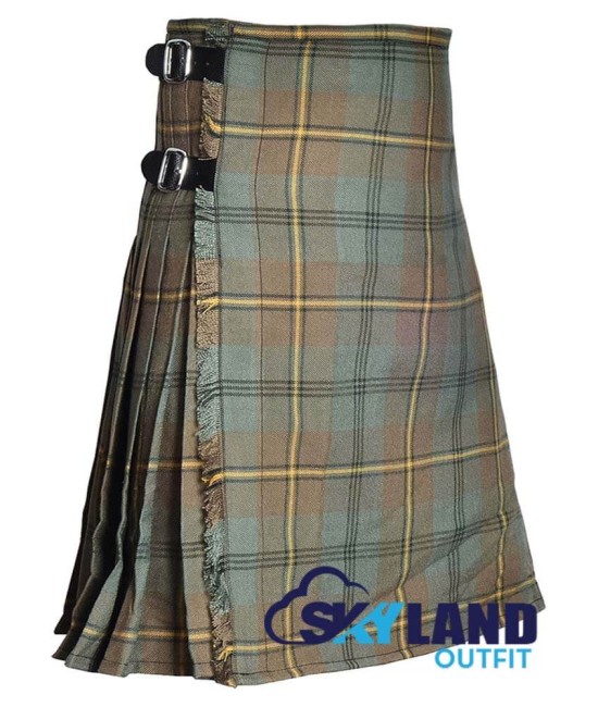 Johnstone Weathered Tartan 8-Yard Kilt - Scottish Highland Kilts Johnstone Weathered Tartan 8-Yard Kilt - Scottish Highland Kilts