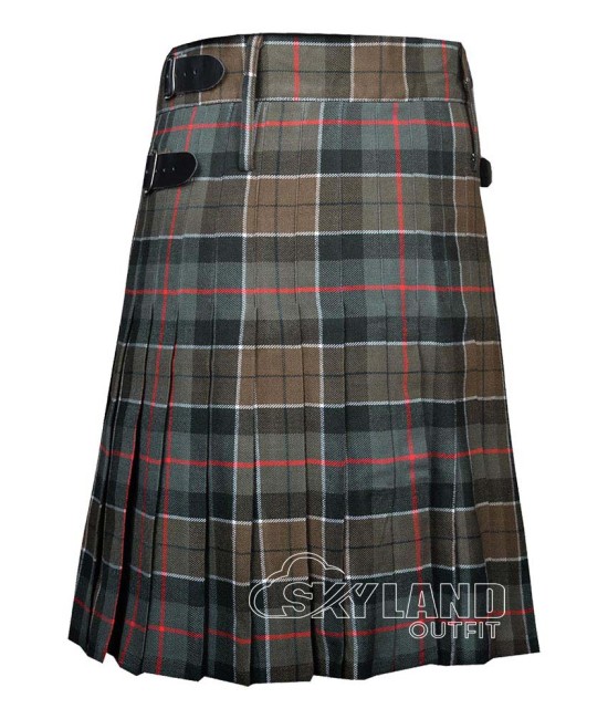 Leslie Weathered Tartan 8 Yard Kilt | Border Clan Heritage Kilts
