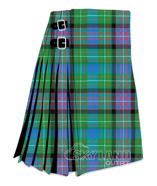 Rankin Ancient Tartan 8 Yard Kilt | Clan Rankin Lowland Wool Kilts