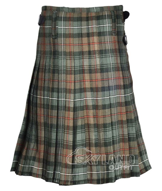 Robertson Hunting Weathered Tartan 8 Yard Kilt | Robertson Storm Wool Kilts