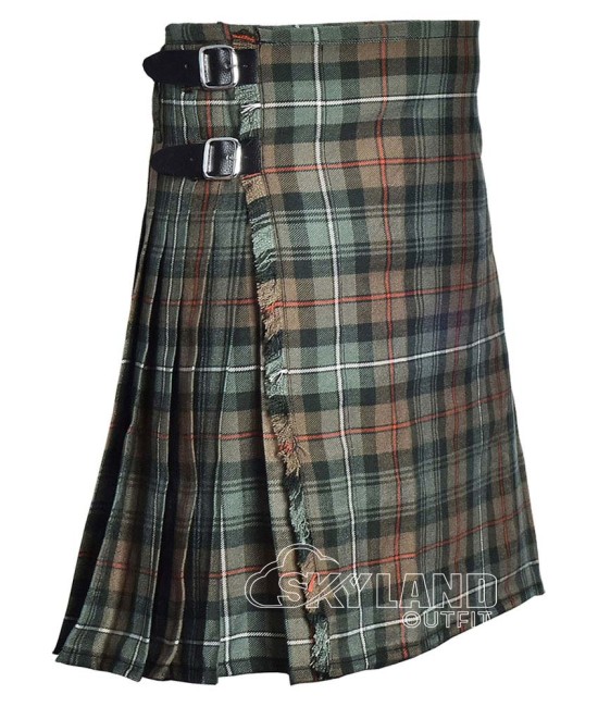 Robertson Hunting Weathered Tartan 8 Yard Kilt | Robertson Storm Wool Kilts