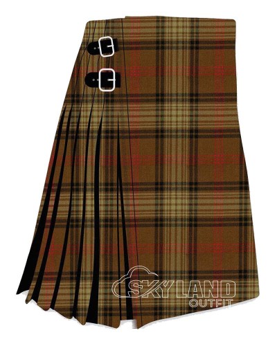 Ross Hunting Weathered Tartan 8 Yard Kilt | Clan Ross Storm Wool Kilts
