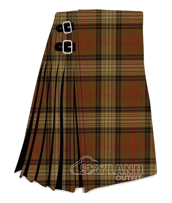 Ross Hunting Weathered Tartan 8 Yard Kilt | Clan Ross Storm Wool Kilts