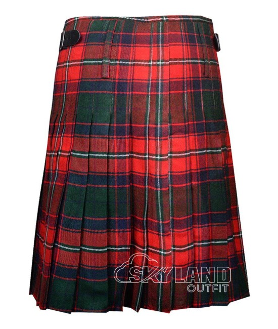 Roxburgh Red Tartan 8 Yard Kilt – Scottish District Kilts