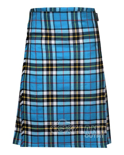Thompson Blue Dress Tartan 8 Yard Kilt – Scottish Clan Kilts