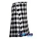 Scottish White, Black Rob Roy Tartan 8 Yard Kilt Traditional Kilts Scottish White, Black Rob Roy Tartan 8 Yard Kilt Traditional Kilts