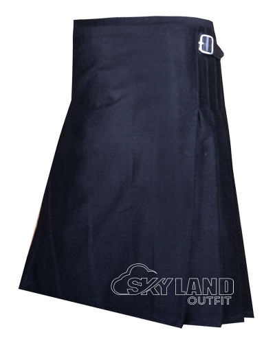 Black Wool Blazer Kilt - Men's Premium 8 Yard Kilts Black Wool Blazer Kilt - Men's Premium 8 Yard Kilts