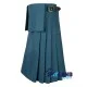 Smooking Blue Wool Scottish 8-Yard Kilt with 3 Detachable Pockets Smooking Blue Wool Scottish 8-Yard Kilt with 3 Detachable Pockets