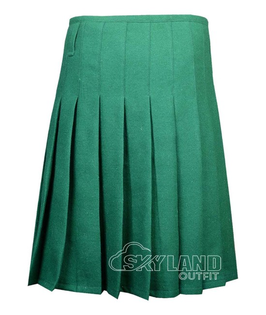 Forest Green Wool Blazer Kilt - Men's Premium 8 Yard Kilts